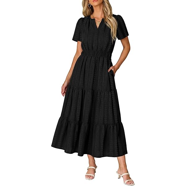 chinese dress ladies Long Sleeve Cinched Waist V-Neck Maxi Dress main image 0