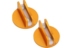2pcs Universal Magnetic Jack Pad, Pinch Weld Jack Adapter Stand with Large Groove Heavy-Duty Aluminum Grooved Pinch Weld Fram