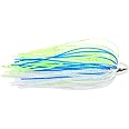 C&H, King Buster Lure, Style KB, Blue/Chartreuse/Silver Skirt, 1/8 oz (3.5 g) Head, 2.5 in (6.35 cm), 3 pc