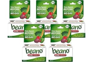 Beano Extra Strength, Gas Prevention & Digestive Enzyme Supplement, 30 Count (Pack of 5)