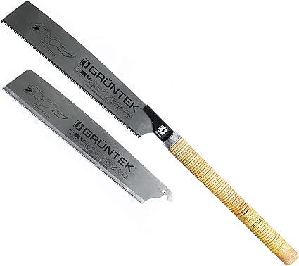 Gruntek Scie Japonaise Murene 300mm Avec Deux Lames Scie De Jardin Pour Coupe Grossiere Et Coupe Fine Amazon Fr Bricolage