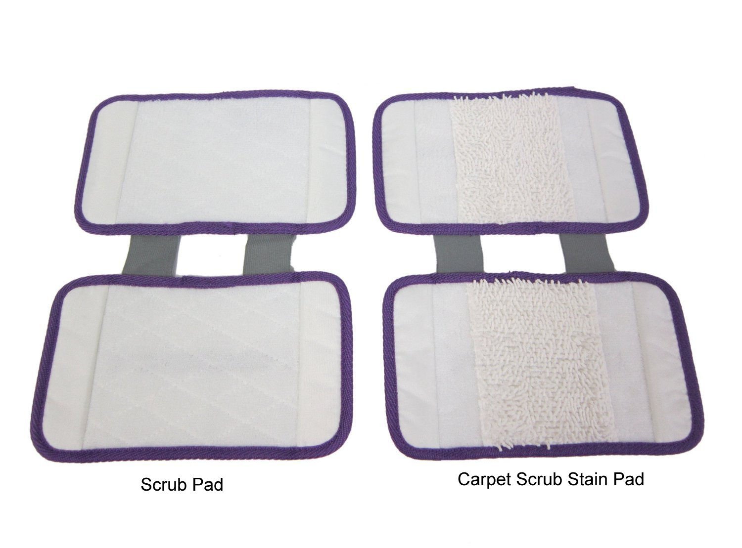 4 Replace Pad Carpet Cleaning Hard Floor Pad Scrub for Shark Sonic Duo KD400W
