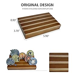 DecoWoodo Challenge Coin Holder Display Case - 4