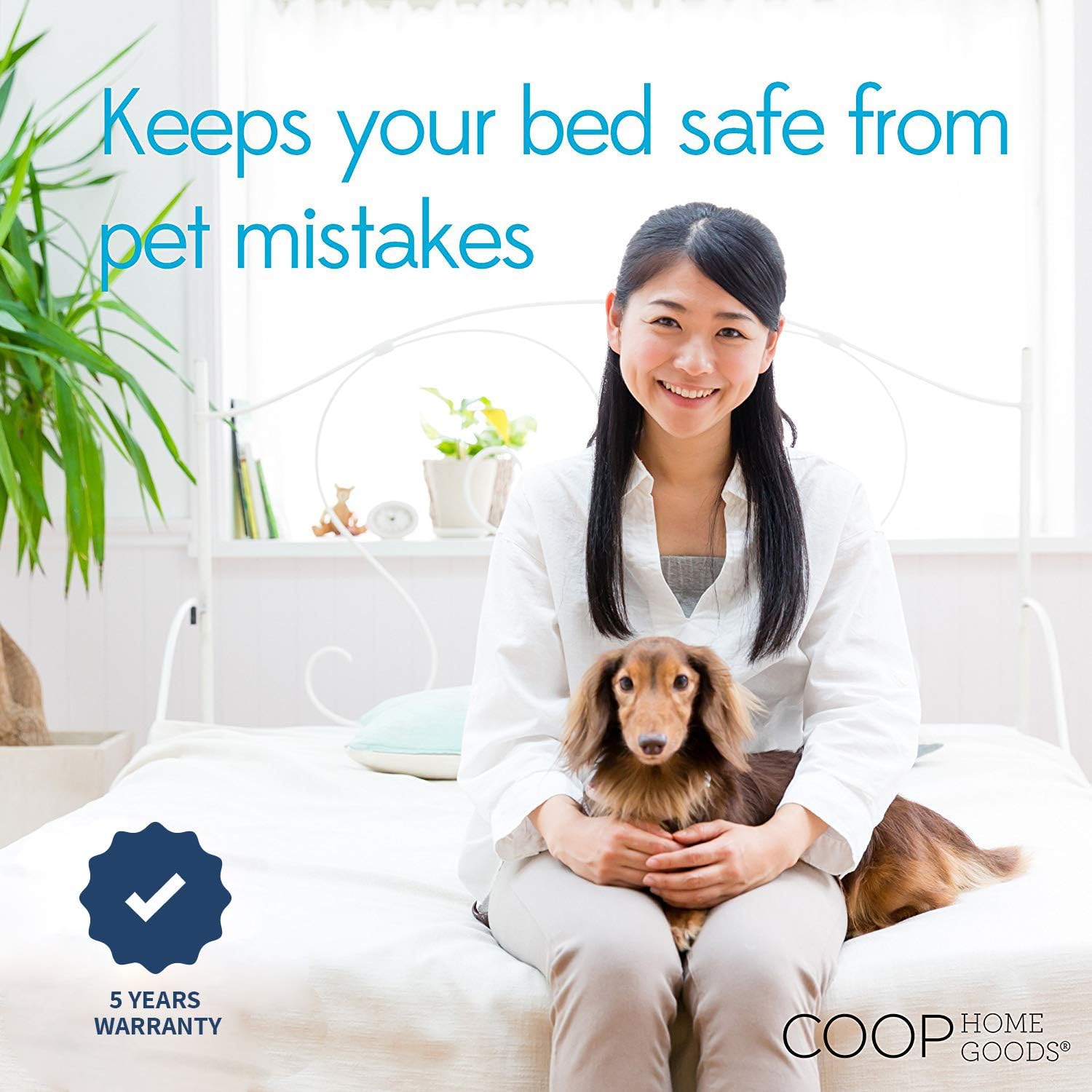 Coop Home Goods – Mattress Protector – Soft and Noiseless - Waterproof - Protect Your Mattress Against Fluids/Spills/Mites/Bed Bugs - Oeko-TEX Certified Lulltra Fabric - King: Home & Kitchen