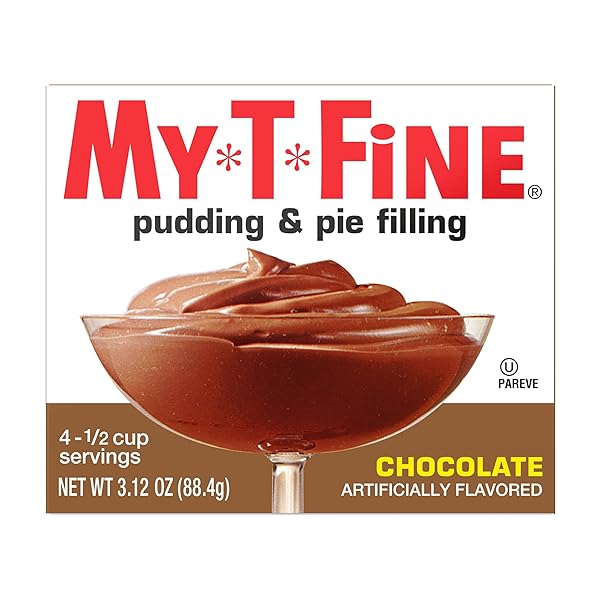 CHOCOLATE PUDDING & PIE FILLING MIX BY MY T FINE – EACH BOX: 4 AND 1/2 CUP SERVINGS (PACK – 2)