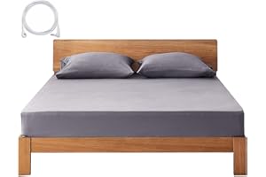 PANBMAO Grounding Sheets King Deep Pocket 12% Silver Fiber and 88% Organic Cotton, Fitted Earth Grounded Bed Sheets for Improved Sleep (Deep Grey, King - 78"x80"x15")