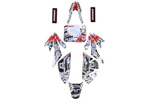 YC Yier Decals Stickers Graphics Kit for CRF XR 50 CRF50 XR50 SSR SDG Thumpstar Coolster Atomik 110cc 125cc Pit Dirt Bike Plastics Fairing Baja DR49 Taotao DB14