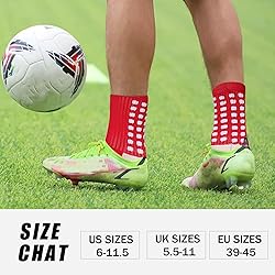 YUFREE SUN Men's Soccer Socks - Non Skid Anti Slip