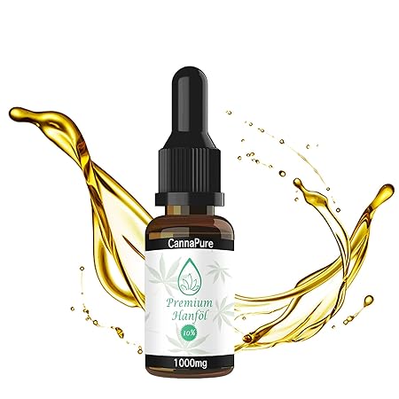 CannaPure 10% Premium CBG(D) Hanföl Extrakt 10ml - CB1 und CB2 Aktivator (10%) Hanf Öl Tropfen mit Extrakt, enthält wichtige 