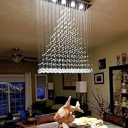 Contemporary Modern Crystal Rain Drop Chandelier