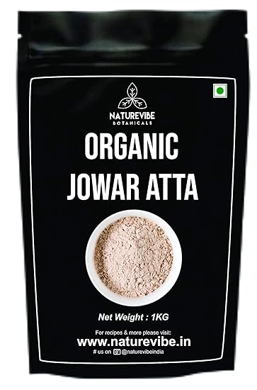 Naturevibe Botanicals Organic Jowar Atta [Sorghum] - 1Kg