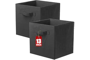 ShellKingdom Storage Bins, Foldable Fabric Storage Cubes And Cloth Storage Organizer Drawer For Closet And Toys Storage, 13 X