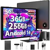 2026 Tablet with Keyboard,Stylus &amp; Mouse, 10.3 Inch Android 13 Tablets, 2K IPS Screen, 19GB RAM 256GB (1TB TF), 8000mAh, 8-Core,8+13MP, 5G/2.4G WiFi,Tablets for Students, Adults, Play- Black