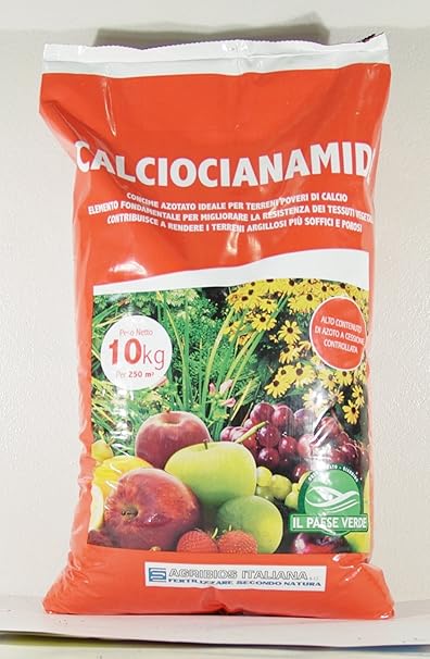 Calciumcyanamid IN FORM VON Granulat für Gemüsegärten, Rasenflächen, Packung zu 10 kg