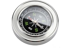 Camping Survival Compass Stainless Compass Kids Compass for Hiking Camping Hunting Outdoor Military Navigation Tool