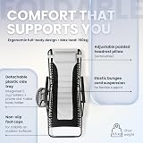 Straame Zero Gravity Chairs Set of 2 Folding Reclining Garden Chairs Grey view 6