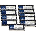Timetec 80GB KIT(10x8GB) DDR3L / DDR3 1600MHz (DDR3L-1600) PC3L-12800 / PC3-12800 Non-ECC Unbuffered 1.35V/1.5V CL11 2Rx8 204 Pin SODIMM Laptop Notebook PC Computer Memory RAM Module Upgrade Black PCB