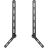 VIVO Universal Sound Bar Steel Bracket Speaker Mount Above or Below Wall Mounted TV, Fits Behind 23 to 65 inches Screens, 33 lbs. Capacity, Mount-SPSB2