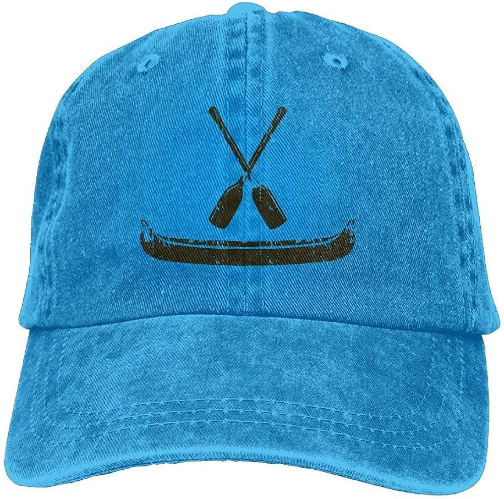 Unisex Canoe with Paddle Dad Hats Casquette Denim Cotton Baseball Cap
