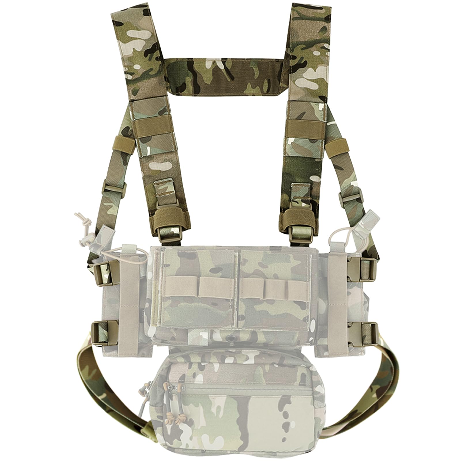 KRYDEX GEAR Tactical Fat Strap Shoulder Harness and Back Strap for MK3 MK4 D3CRM Chest Rig