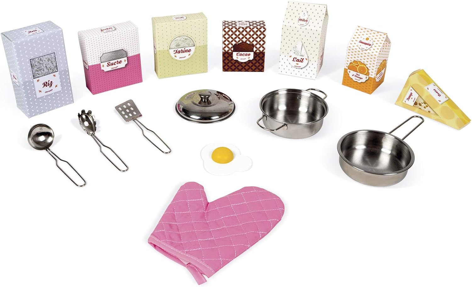 Janod Wooden Cooker, Maxi Macaron, Pink - Image 3
