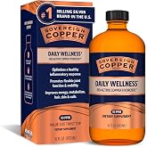 Sovereign Copper Bio-Active Copper Hydrosol, 16 fl oz (473 mL) | 99.999% Ultra Pure Copper I &amp; II Hydrosol Supplement for Collagen, Joints, Bones, &amp; Strong Hair, Skin &amp; Nail Support, 10 ppm