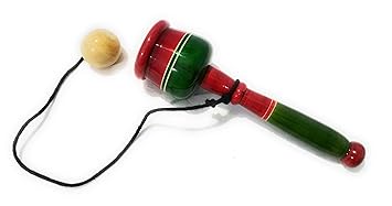 Crafts India Handcrafted Wooden Cup and Ball Traditional Game