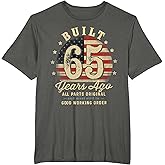 Built 65 Years Ago Funny 65th Birthday USA Flag T-Shirt
