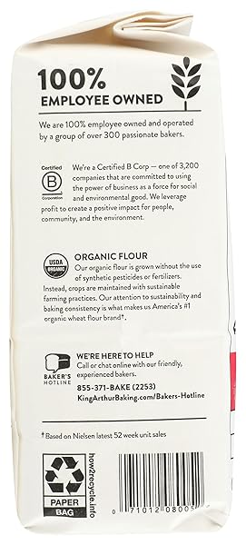 KING ARTHUR FLOUR, ORGANIC ALL PURPOSE FLOUR, 32 OZ BAG