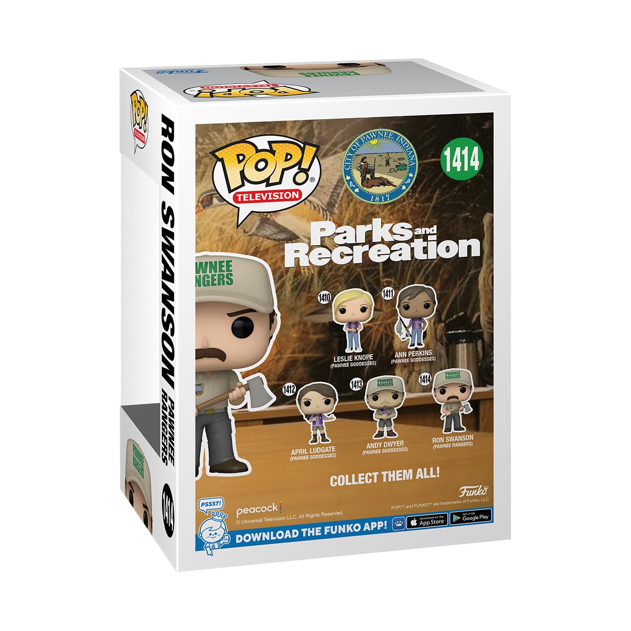 Funko POP! TV: Parks & Recreation - Ron Swanson Pawnee Goddesses Sash - Parks and Recreation - Collectable Vinyl Figure - Gift Idea - Official Merchandise - for Kids & Adults - TV Fans