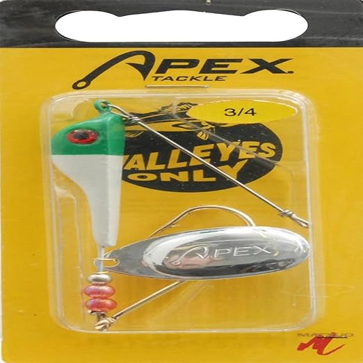 Apex Weight Forward Walleye Fishing Lure, Gold, 3/8Ounce
