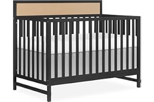 Dream On Me Kai Convertible Crib, Matte Black