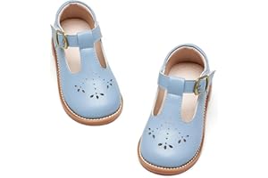 GINFIVE Toddler Girls Dress Shoes Little Kids Flats School Mary Janes Shoes