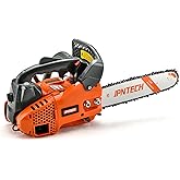 JPNTECH Gas Chainsaw 12 Inch Top Handle Chainsaw 25.4CC 2-Cycle Handheld Cordless Petrol Portable Gas Powered Chain Saw for Tree Wood Cutting