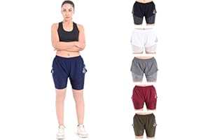 2BOLD MMA Shorts Women’s 2 in 1 Jiu-Jitsu Built in Compression Lining Athletic Gym Kick Boxing Muay Thai BJJ No-Gi Grappling Shorts