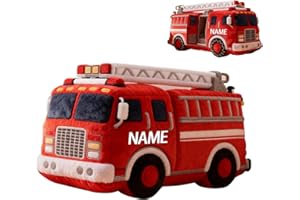 Personalized Cartoon Fire Engine Shaped Throw Pillows Custom Hugging Fire Engine Plush Car Stuffed Pillow Couch Bed Living Ro