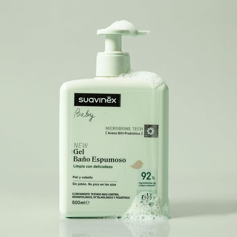 , Gel de Champô Espumante para Bebés, para Pele e Cabelo, 500 ml