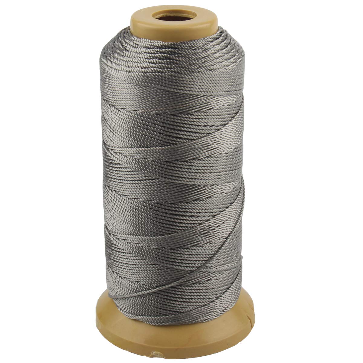 McFanBe 656 Feet Twisted Nylon Line Twine String Cord for Gardening Marking DIY Projects Crafting Masonry (1mm-656 feet, Gray)