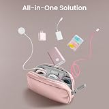 tomtoc Cable Organiser Bag Travel Pouch 1L Water Resistant RPET 600D view 8