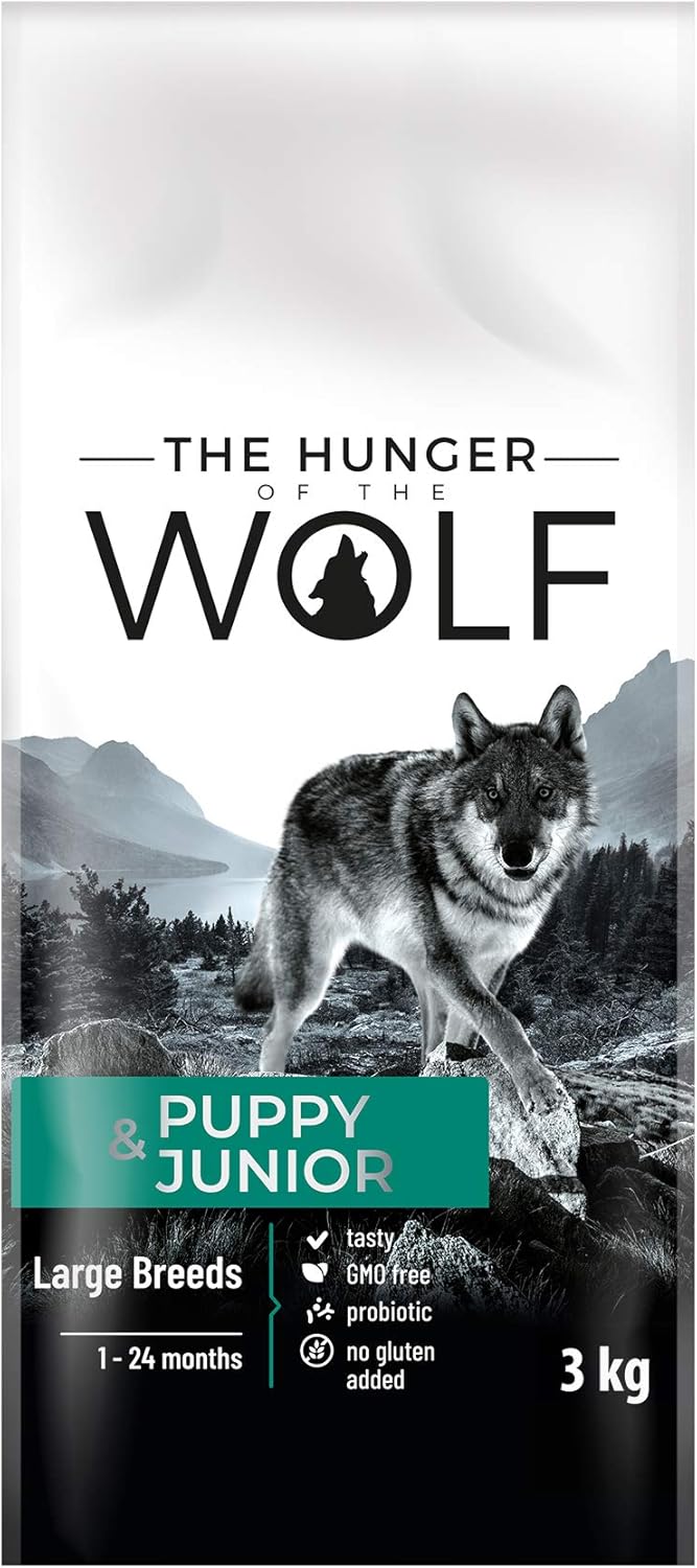 The Hunger of the Wolf Dry Dog Food - for Large or Giant Breeds Formula with High Content of Poultry Meat, Puppy and Junior Dogs - 3 kg - Image 3