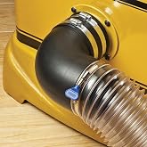 Rockler Dust Right 4&rdquo; Quick Connect Elbow, Dust Collection Hose Fitting Kit | Dust Collection Elbow &ndash; Leak-Free Airflow &ndash; Quick Connect Elbow &ndash; Metal Hose Clamps Included &ndash; Tight Seal Design