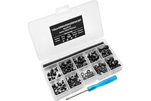 132pcs Personal Computer Screw Standoffs Set Kit for Motherboard Box HDD SSD Fan - with Screwdriver