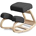 Instruban Kneeling Chair - Ergonomic Desk Chair for Office Home Improve Your Posture with Angled Rocking Stool - Solid Wood Rocking Office Chair with High-Resilience Foam Seat Cushions