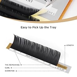 LASHVIEW Ellipse Flat Eyelash Extension,Flat