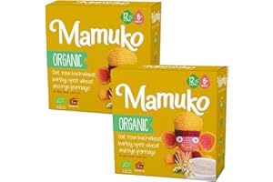 MAMUKO Organic Porridge - Multi Grain Porridge Blend of Oats, Bright Buckwheat, Barley, Spelt, Rye & Grits - High Fiber Porridge with No Added Sugar, Milk & Preservatives - 2 Pack (12 Servings)