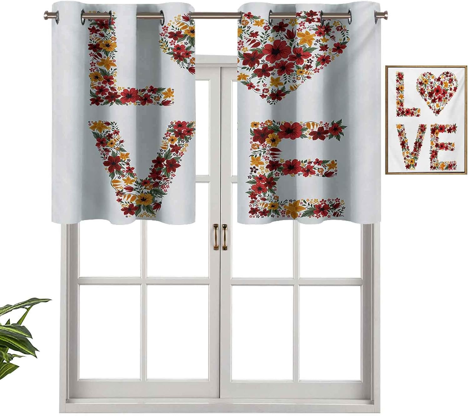 Cortinas opacas con aislamiento térmico para decoración del hogar