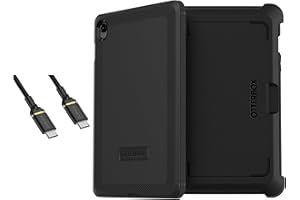 OtterBox Defender Series Case for Galaxy Tab S10 FE and S9 FE Bundle - Black - Rugged & Durable - with Built in Screen Protec