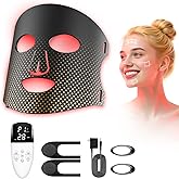 Red Light Therapy for Face Red Light Mask Infrared LED Mask Light 660nm & 850nm Near Infrared Light Therapy Valentines Day Gifts for Her