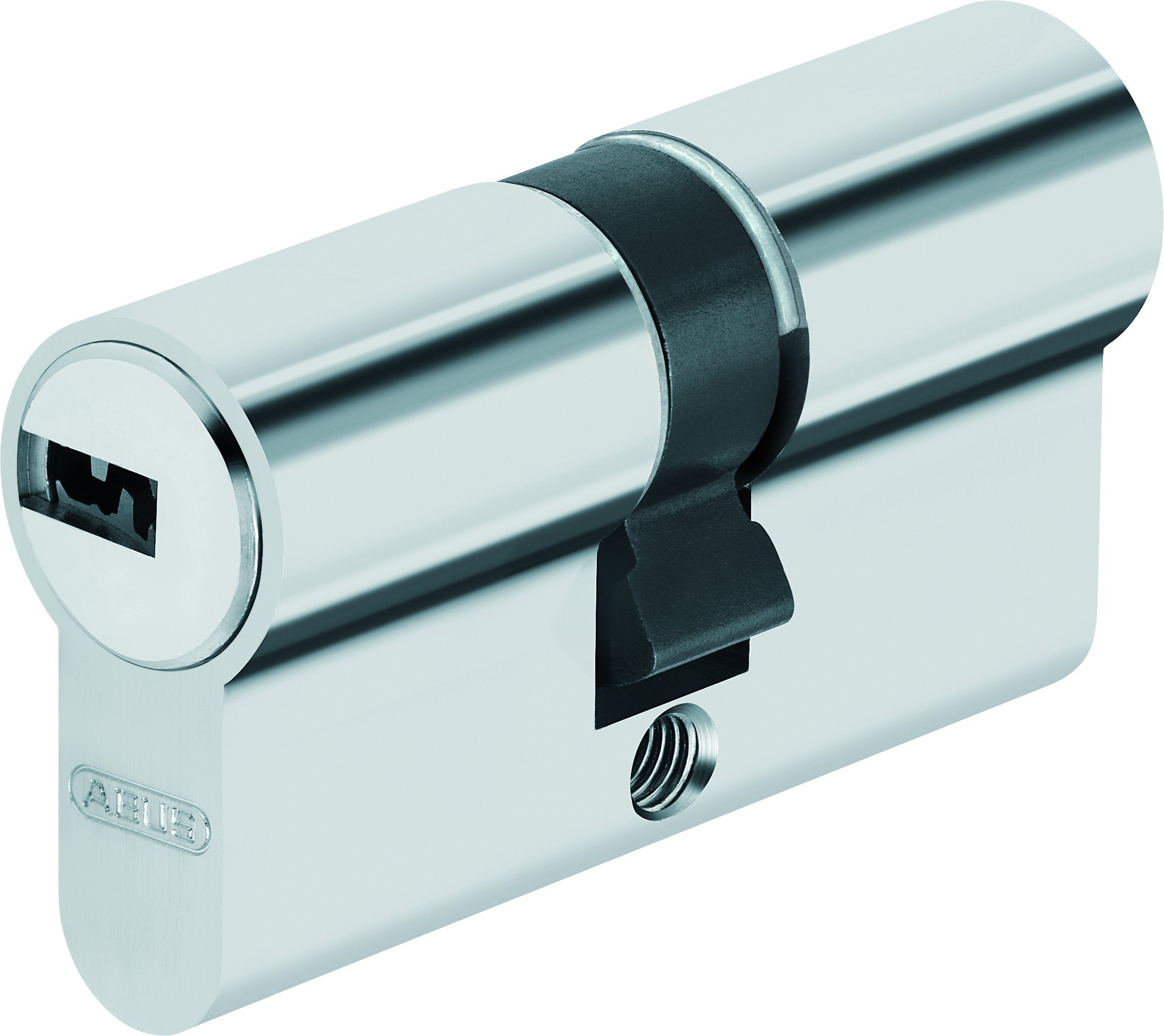 Abus Door Cylinder Lock with Key, Silver, 10577