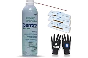 Gentrol Aerosol IGR 16 oz. Can, 3 Pack Riddy Cockroach Traps, 3 Riddy Nitrile Gloves Included, Complete Control Kit, Long-Lasting Protection